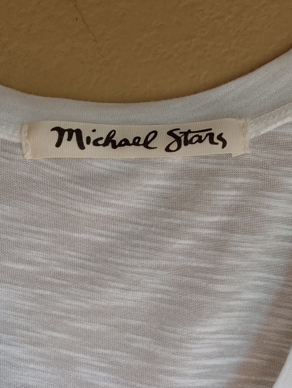 Michael Stars LOVE Burnout Tank Top White Minimalist Style Size M - Picture 4 of 6